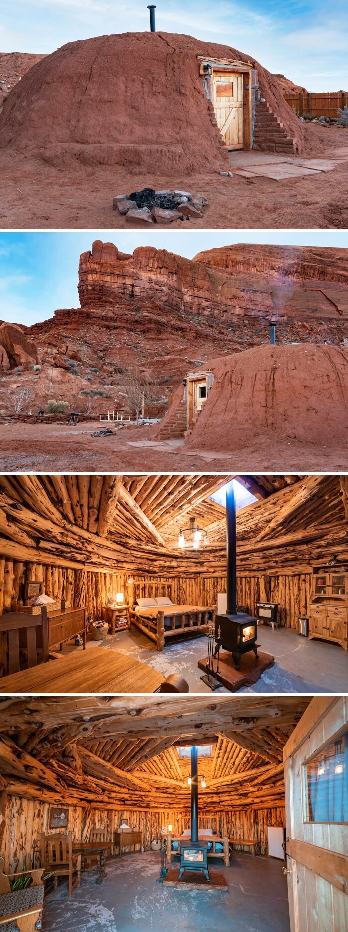10. Традиционный дом навахо. Долина монументов, Юта, США