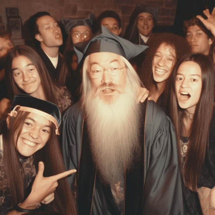 Гарри Поттер и Величайшая тусовка столетия: как выглядела бы вечеринка в Хогвартсе по мнению нейросети