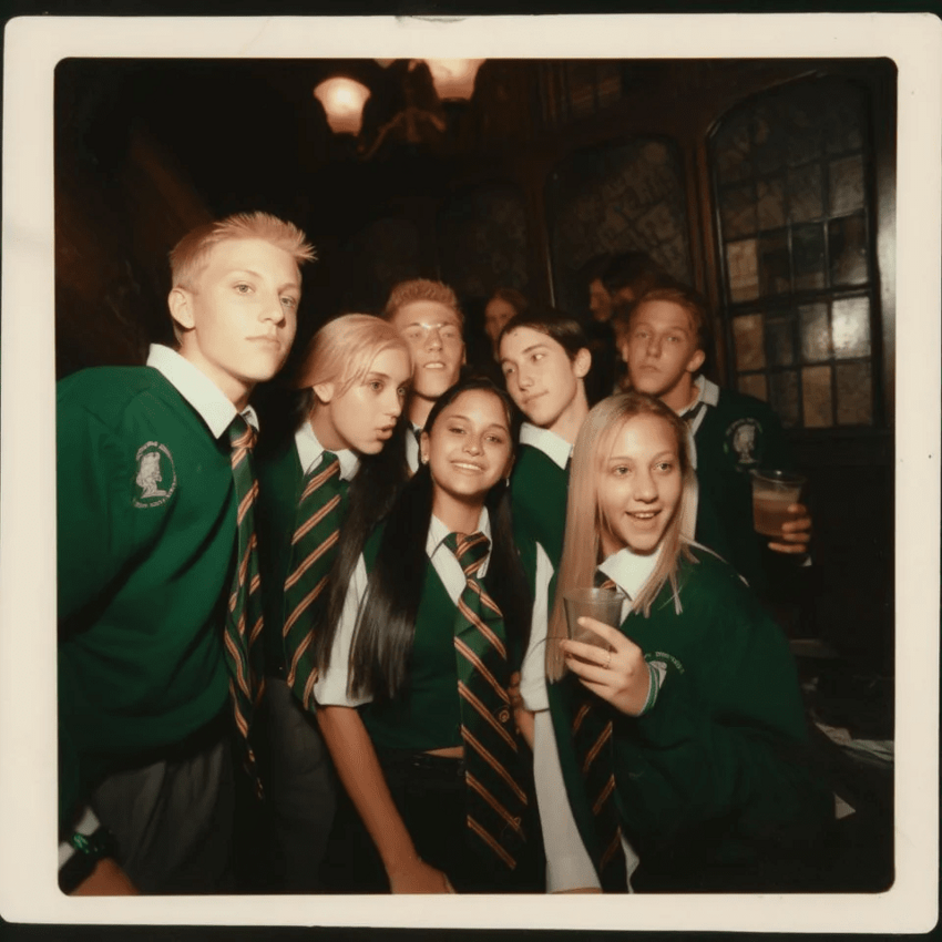 Гарри Поттер и Величайшая тусовка столетия: как выглядела бы вечеринка в Хогвартсе по мнению нейросети