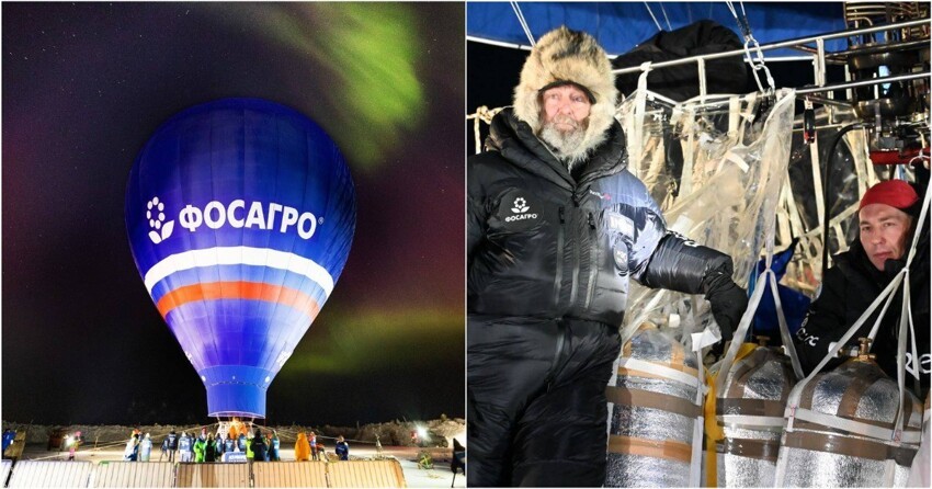 Конюхов и Меняйло установили новый рекорд на воздушном шаре