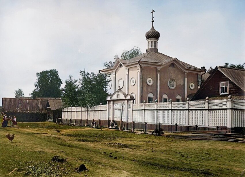 Общий вид старообрядческой часовни, 1894 год.