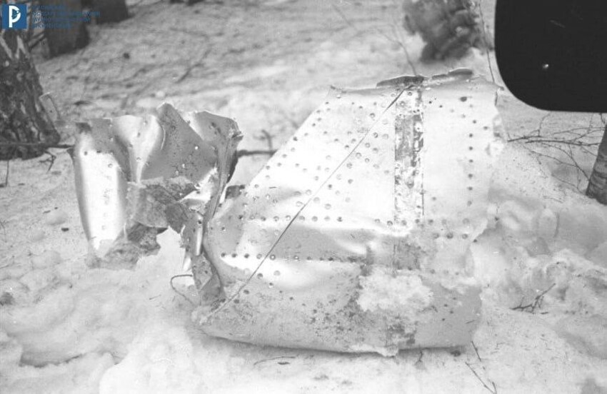 Госархив впервые опубликовал фотографии с места крушения самолёта Юрия Гагарина