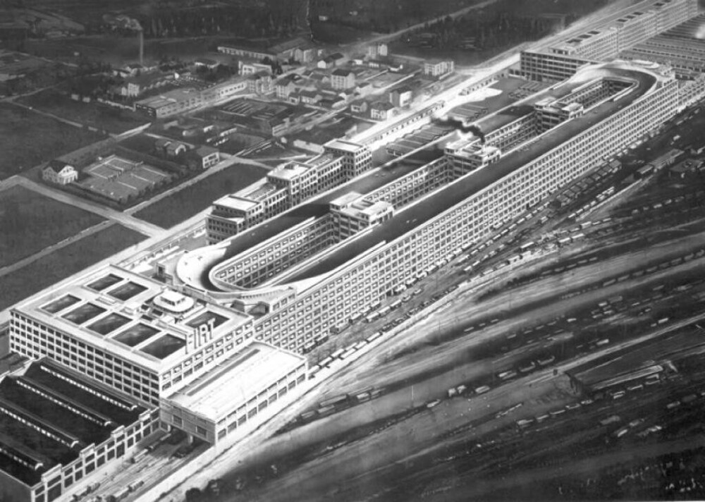 6. Гоночная трасса на крыше завода Fiat, который открылся в 1923 году в районе Линготто, Турин, Италия