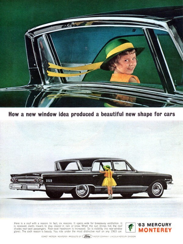 Сквозняк Mercury Monterey Breezeway 1963