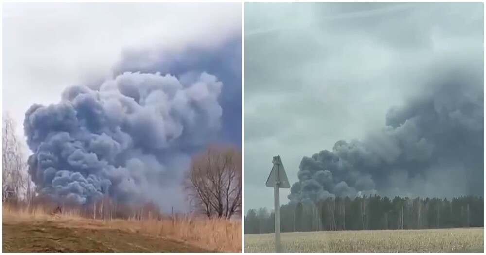 На птицефабрике в Брянской области произошёл крупный пожар