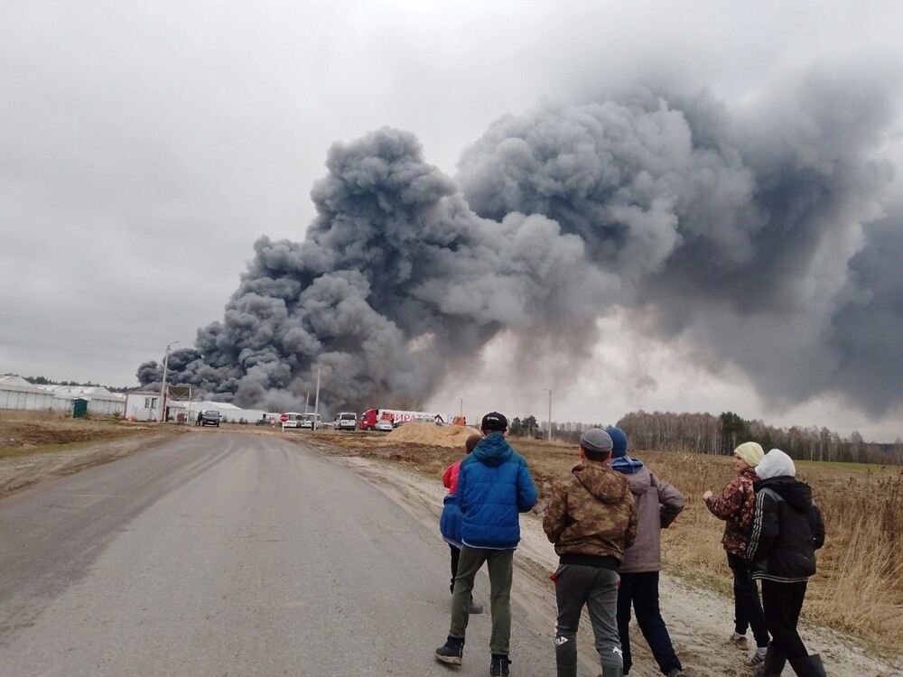 На птицефабрике в Брянской области произошёл крупный пожар