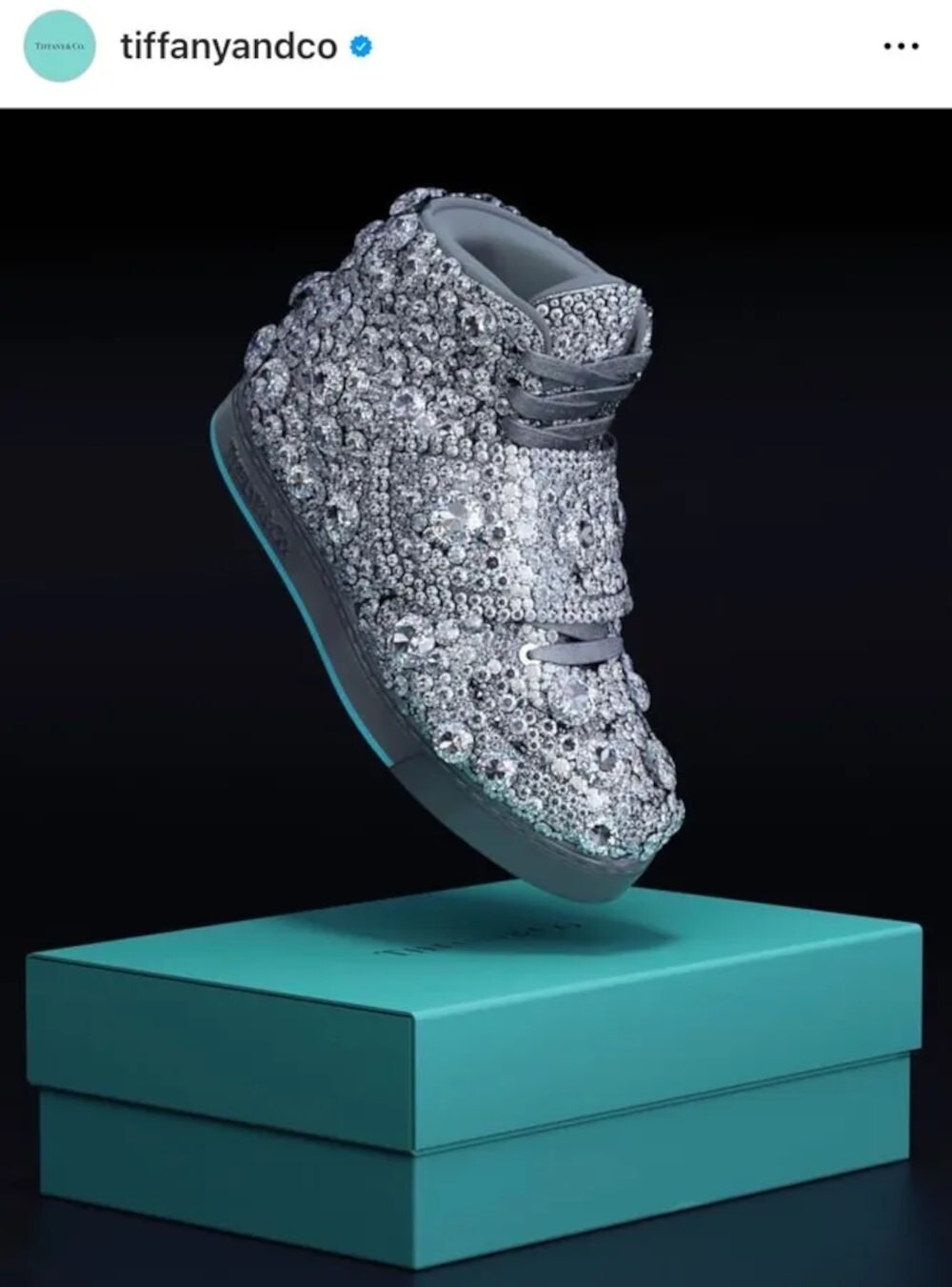 Бриллиантовые кроссовки от ювелирной компании Tiffany & Co.