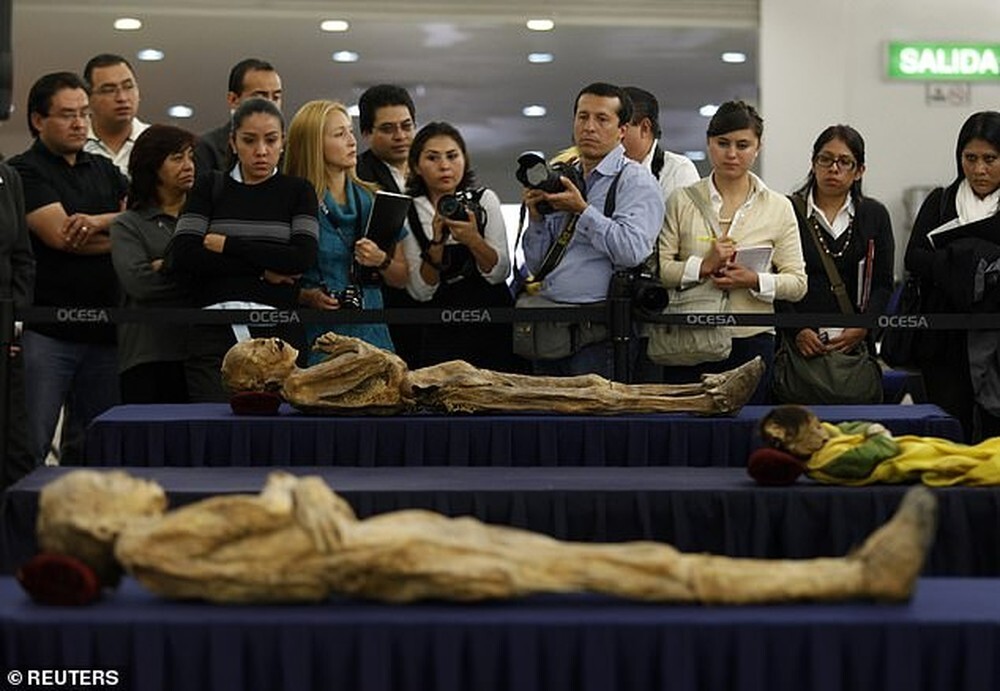 На ярмарке в Мексике выставили мумию, которая может заразить посетителей грибковой инфекцией
