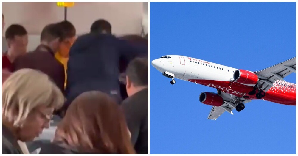 Пассажир самолёта попытался покинуть салон во время полёта