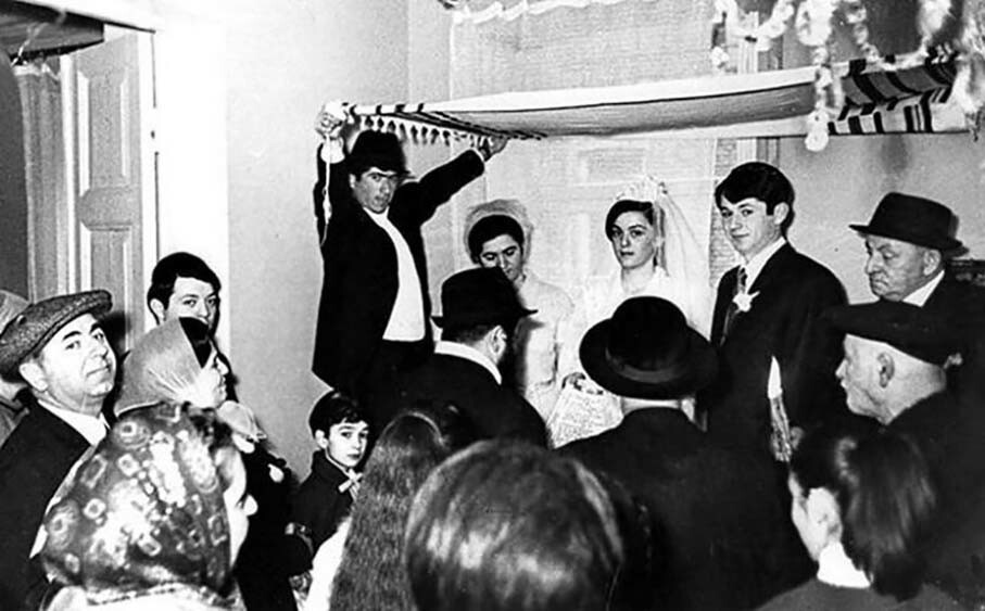 Традиционная еврейская свадьба в Тбилиси, Грузия. СССР. 1968 год