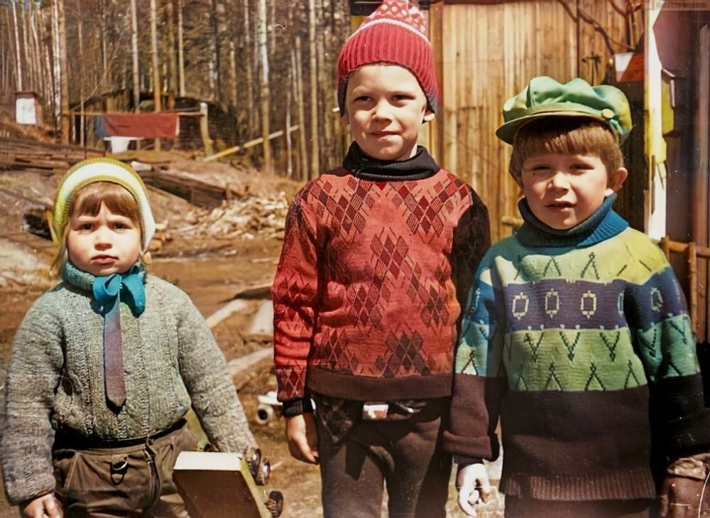 Детишки БАМА, 1985 год.  Иркутская обл., Усть-Кутский р-н, пос. Якурим.