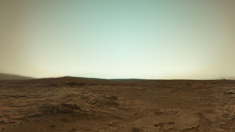 9. Снимок Марса с марсохода Curiosity