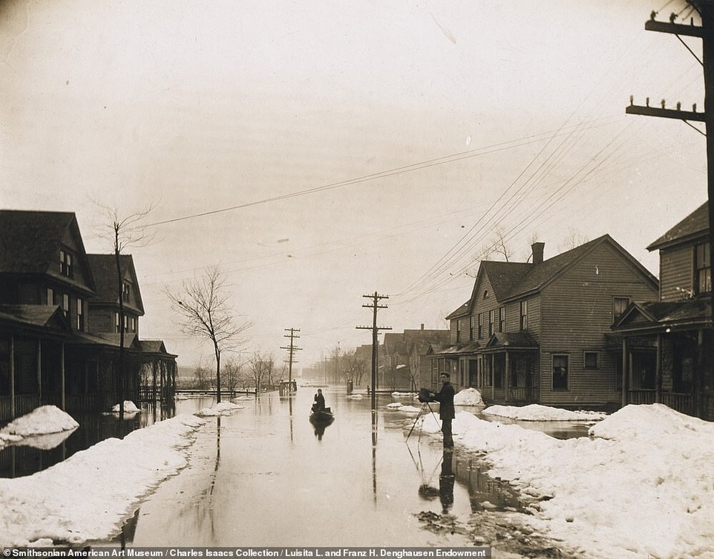 21. Наводнение в деревне Херкимер, штат Нью-Йорк, 1910 го