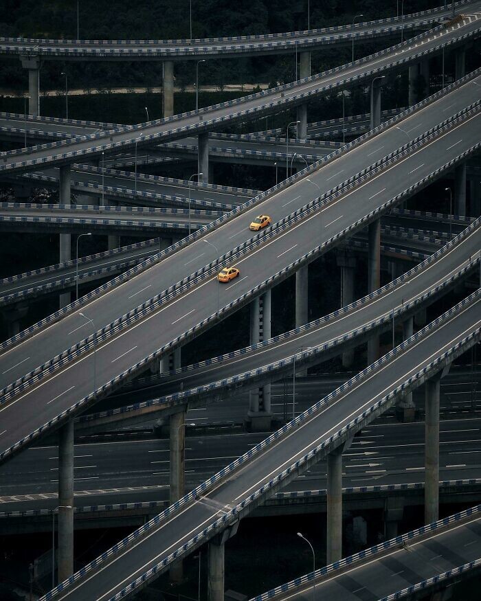 5. 5-уровневая транспортная развязка в Чунцине, Китай