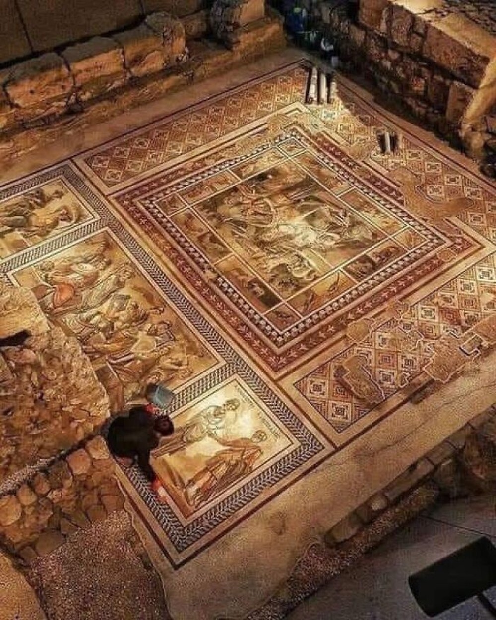 18. Самая большая неповрежденная древняя мозаика в мире. Антакья, Турция