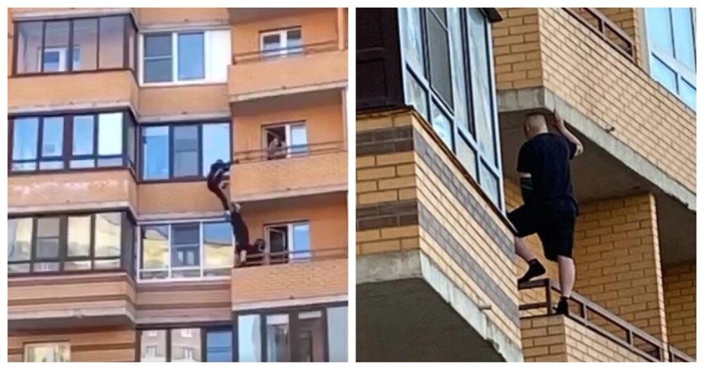 В Питере неравнодушный мужик не дал соседу спрыгнуть с балкона