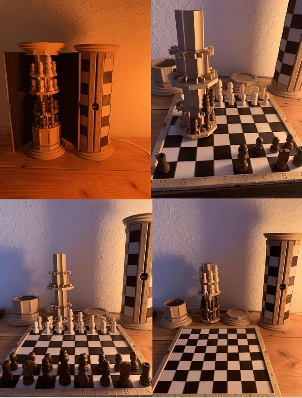 12. «Я сделал шахматы. Это компактный набор для поездок (размер фигур — 2,5 см)»