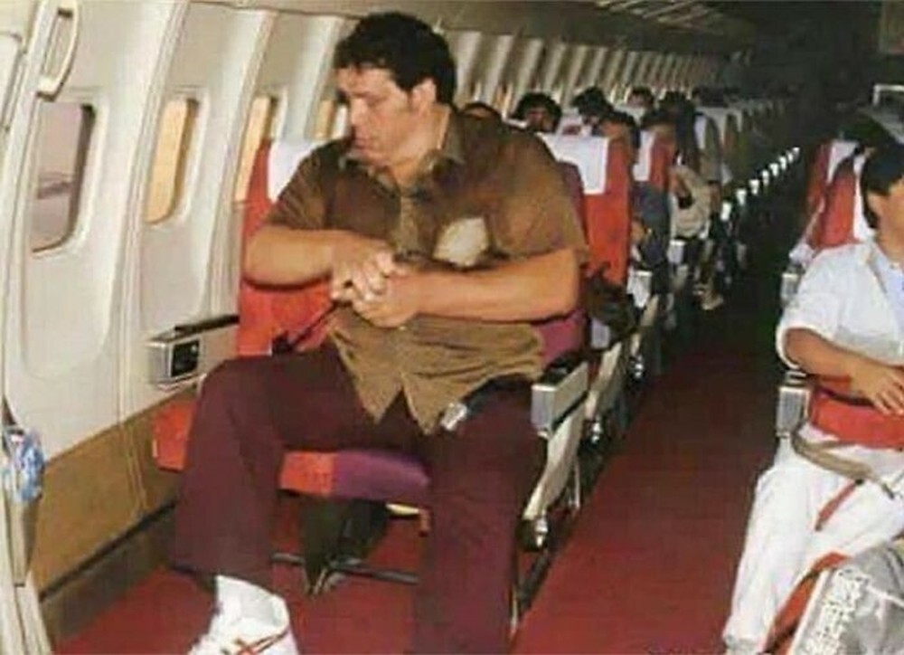 18. Знаменитый рестлер Андре Великан летит в Японию, 1980 год