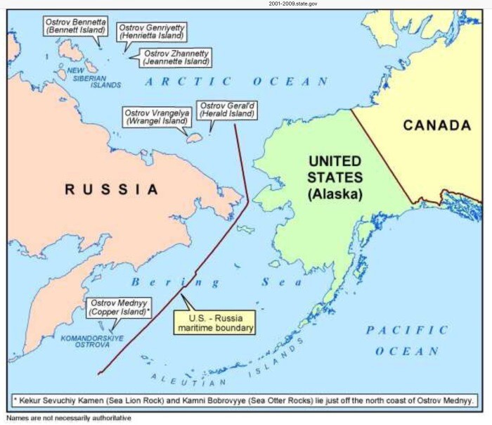 Как устанавливалась граница между Россией и США, и когда возникла необходимость в «размежевании» морских пространств