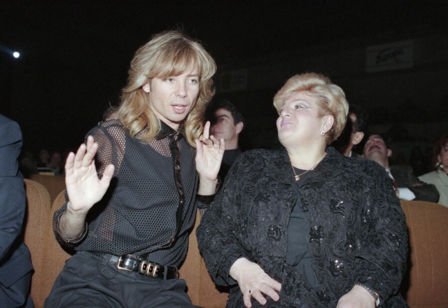 Сергей Зверев и Долорес Кондрашова в Москве, 1994 год