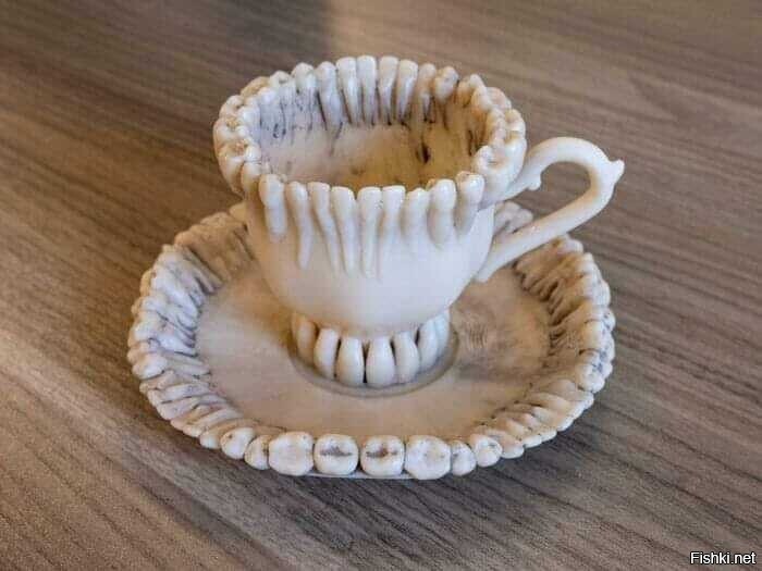 Кофейная чашечка в кабинете стоматолога⁠⁠