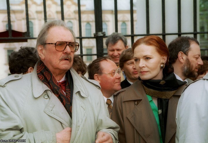 Людмила Чурсина с Юрием Яковлевым на фестивале «Виват кино России!», 1998 год