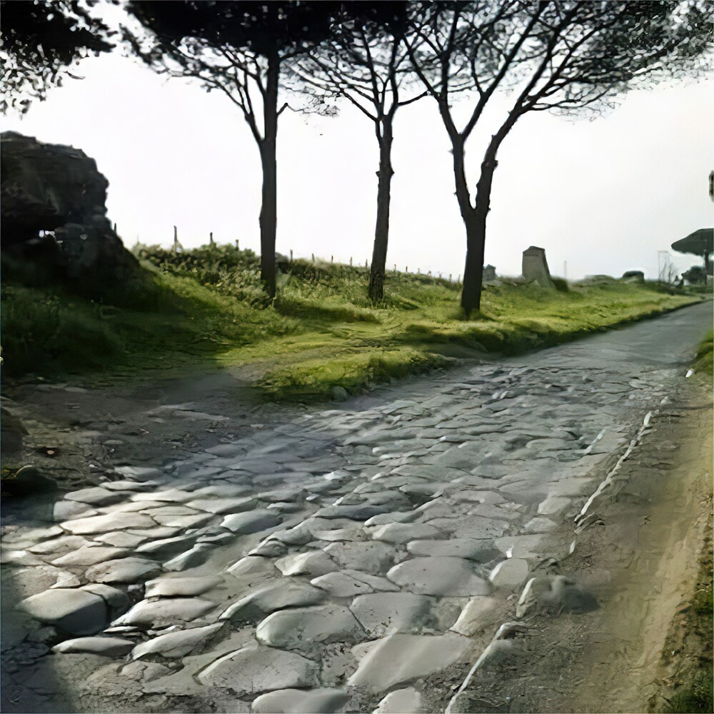 5. Римская Аппиева дорога. Была построена в 312 г. до н. э. Аппием Клавдием Цеком и используется до сих пор