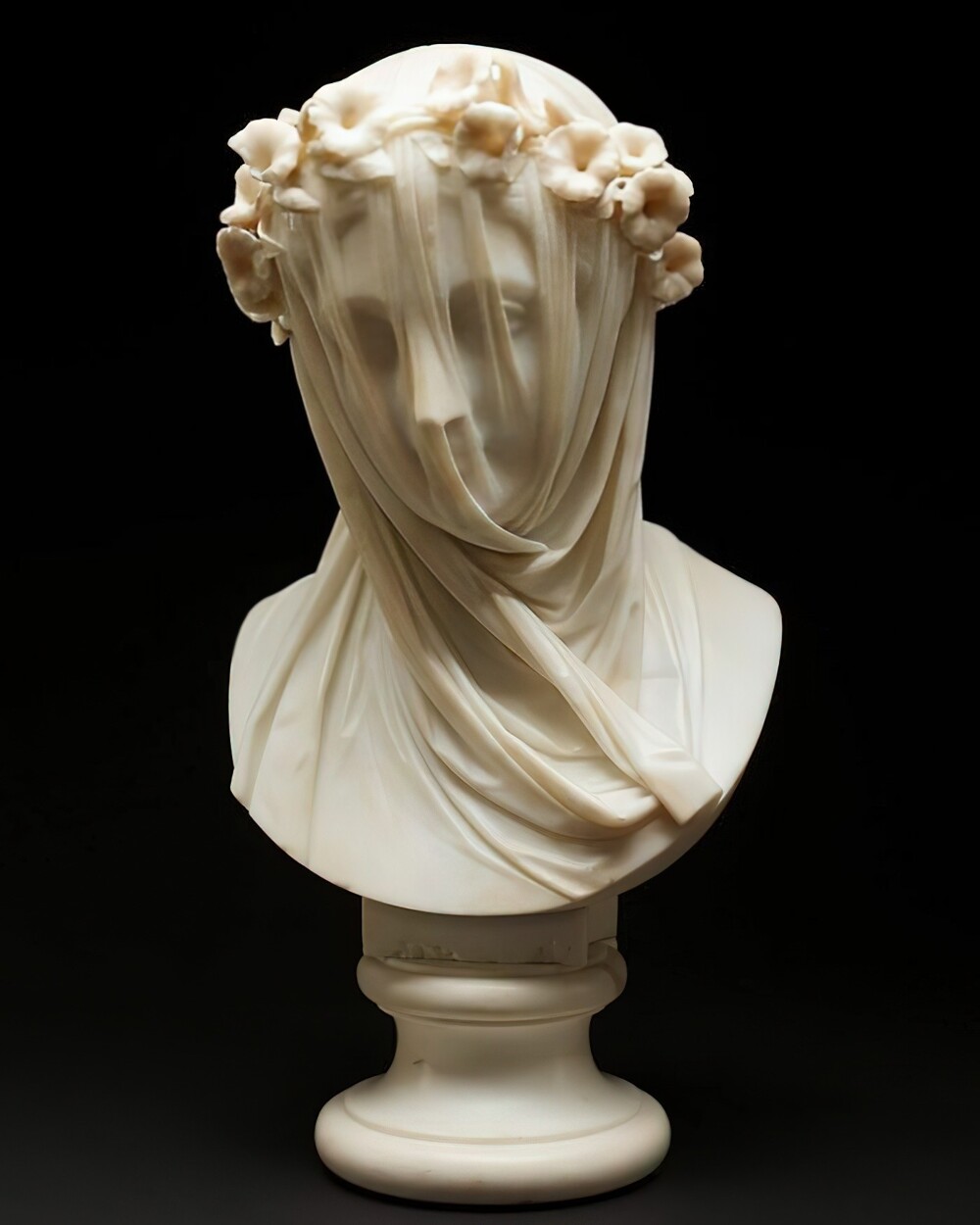 2. Мраморный бюст «Дама под вуалью», Рафаэло Монти, 1860 г.