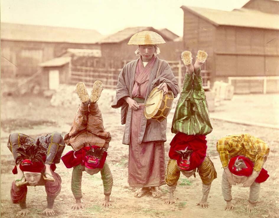 Японские акробаты. 1900-е