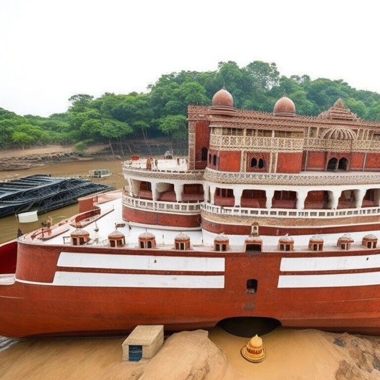 6½. Индиец уже 13 лет строит себе дом в виде "Титаника"