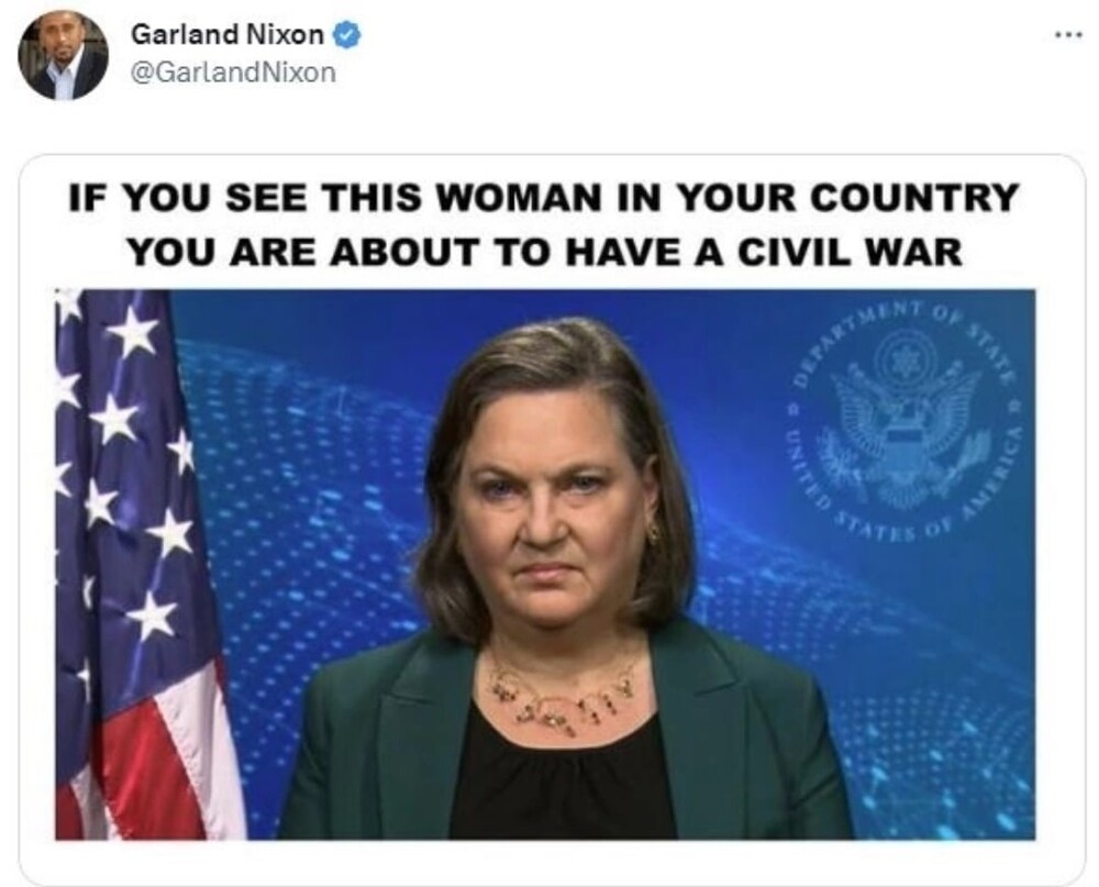 Если вы увидите эту женщину в вашей стране, знайте, что вы на пороге гражданской войны