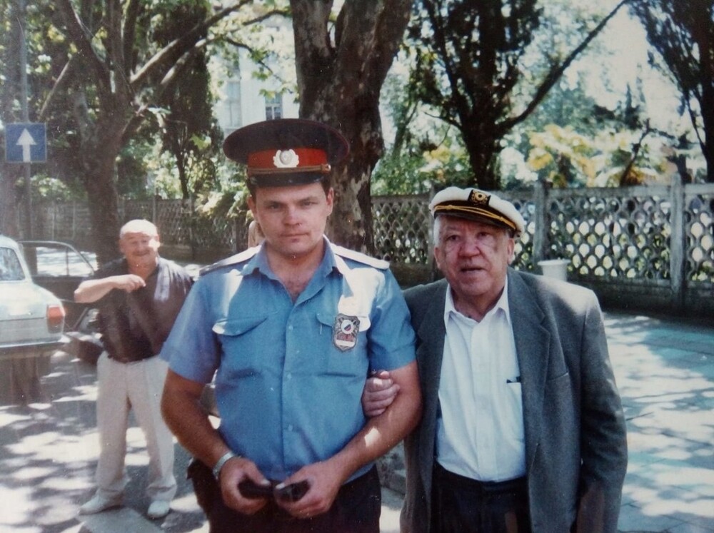 Во время кинофестиваля "Кинотавр" 1993 год.