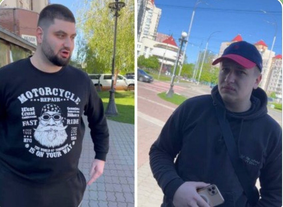 Два этих парняги в Киеве сегодня надавали лещей основателю трухи! Красавчиков уже разыскивают хохлокопы и сама инфопомойка.