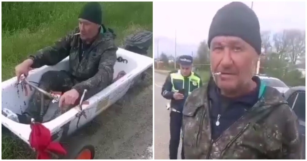 Пьяного водителя ванны на колёсах задержали в Краснодарском крае