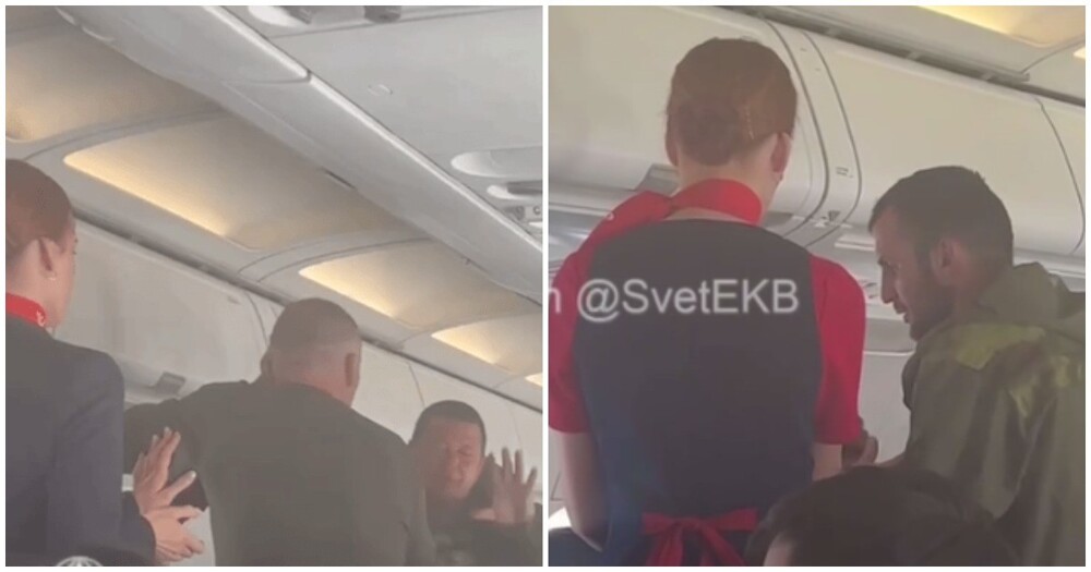 Пьяные пассажиры в военной форме устроили дебош на борту российского самолёта