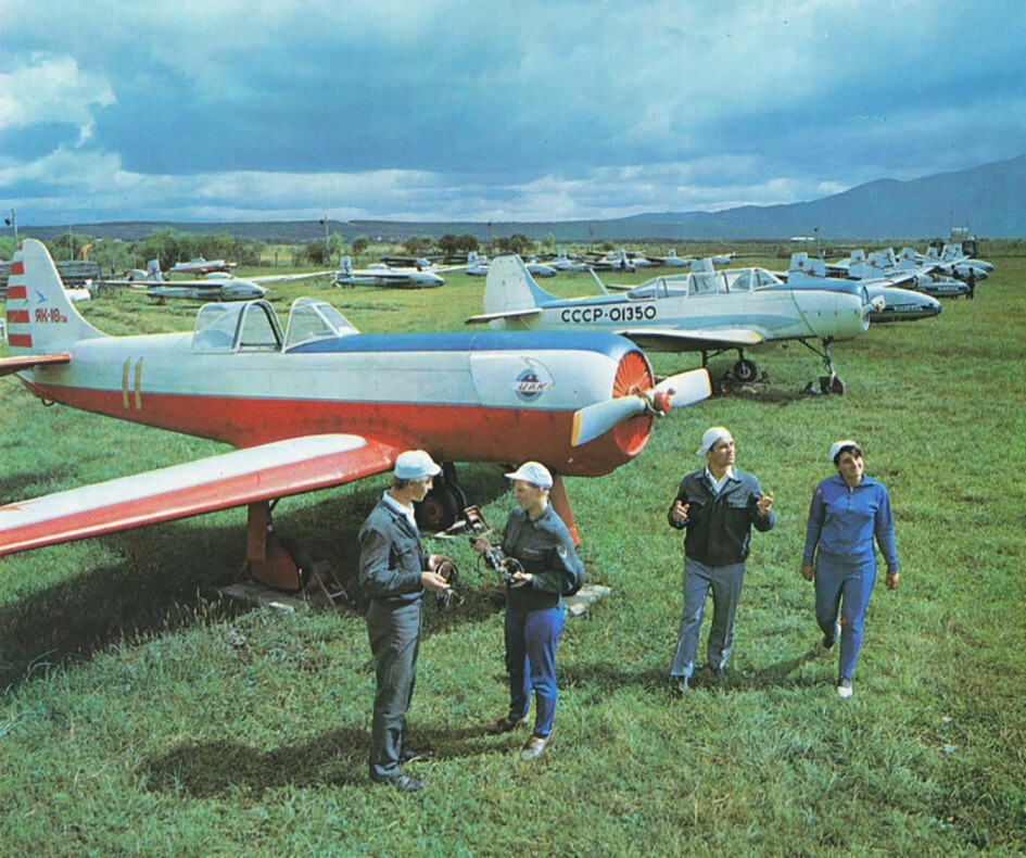 Самый большой аэроклуб на Дальнем Востоке в г.Арсеньев, 1970-1973 годы