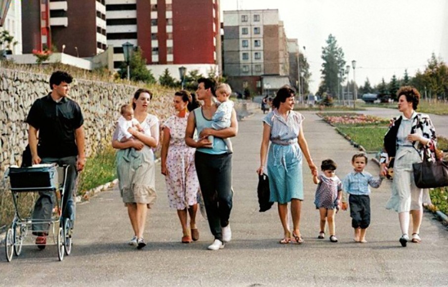 На улице Калинина, Новополоцк, Белорусская ССР, 1980 год