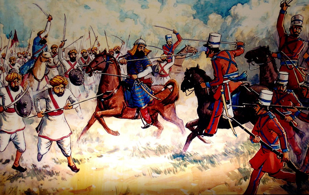 Год завоевания индии англичанами. Восстание сипаев в Индии 1857-1859. Восстание в Индии в 1857 г сражение у стен Дели. Восстание сипаев в Индии 19 век. Сипайского Восстания 1857 года.