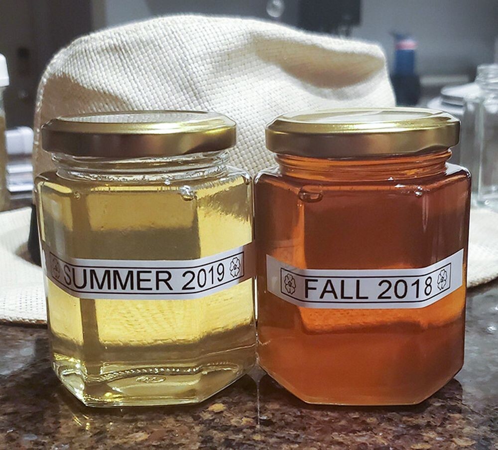 25. Разница в цвете между осенним медом и летним