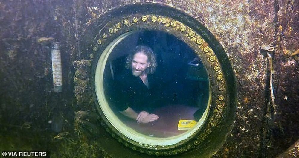 Учёный установил мировой рекорд, прожив под водой 74 дня