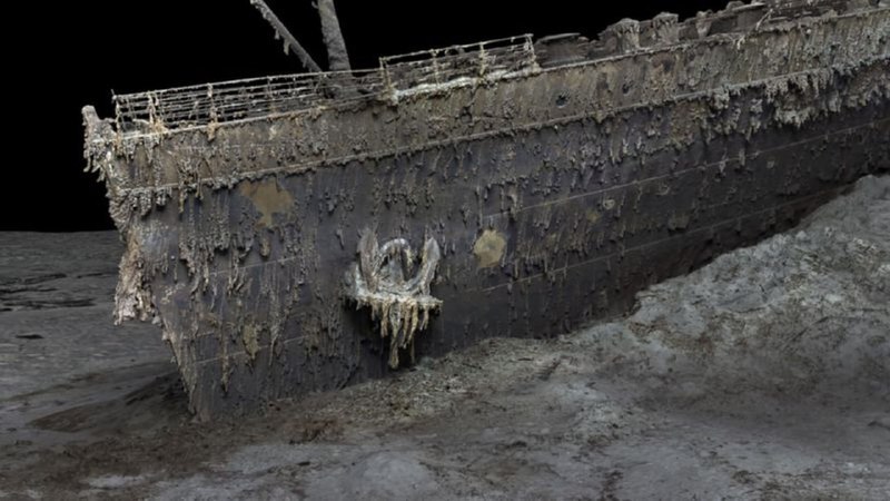 Разрушенный "Титаник" впервые оцифровали