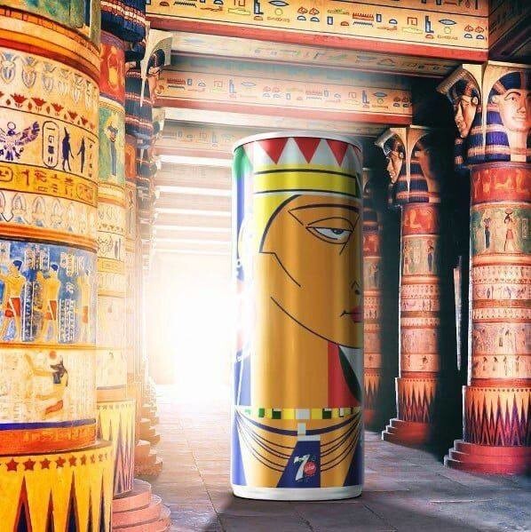Дизайнер из Египта украсила банки Pepsi работами российского художника, выдав их за свои