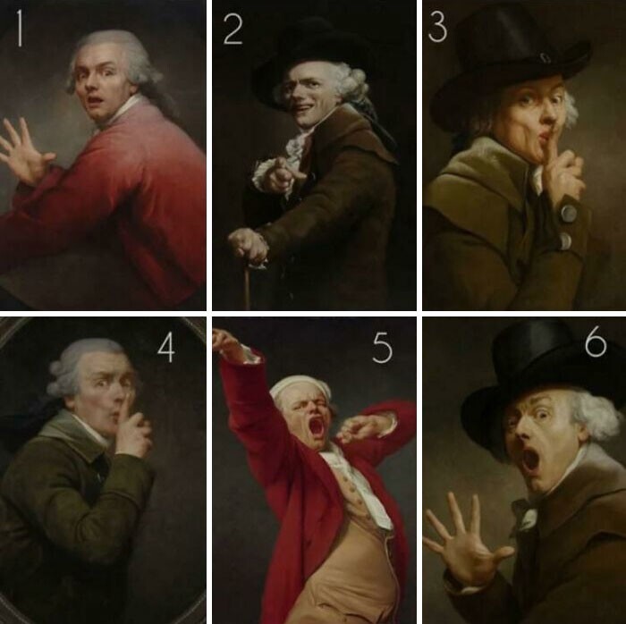 12. Жозеф Дюкрё и его автопортреты из 1700-х