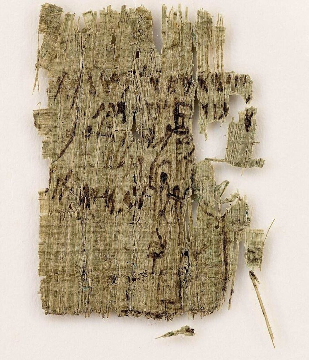 8. Один из трех фрагментов папируса с надписями на финикийском языке