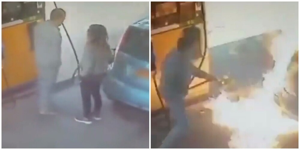 В Израиле женщина на заправке подожгла бензобак