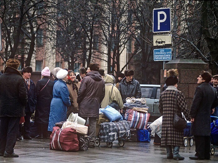 Челноки в Минске, 1994 год.