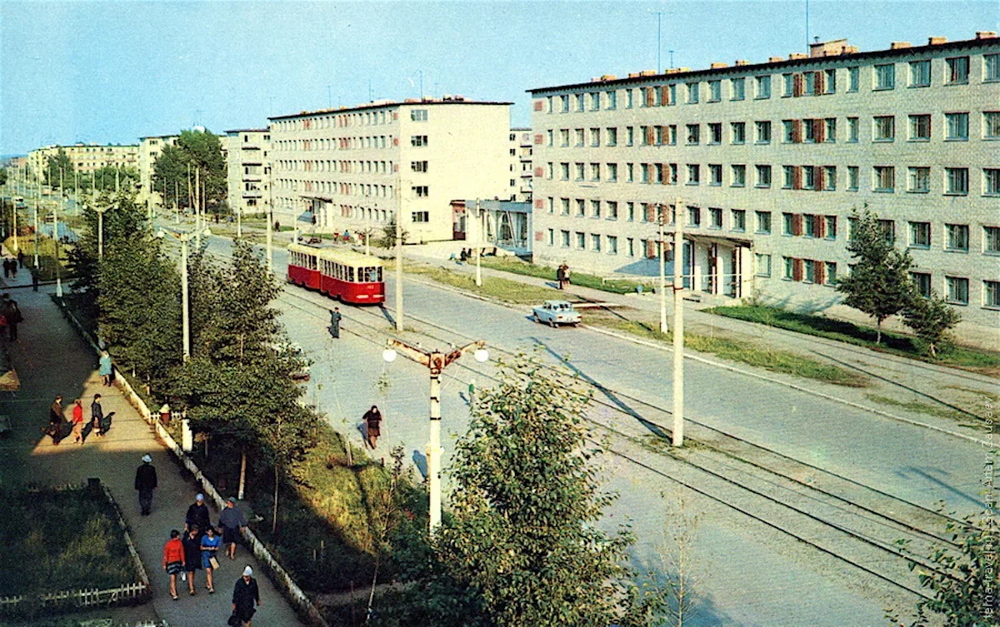 Бийск Алтайского края, ул. Васильева, 1971 год.