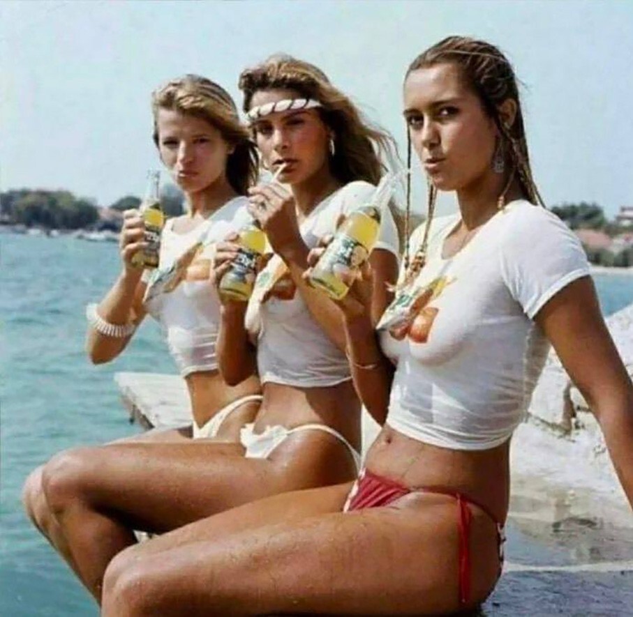 На пляжe Cплита. Югoславия, 1980-е