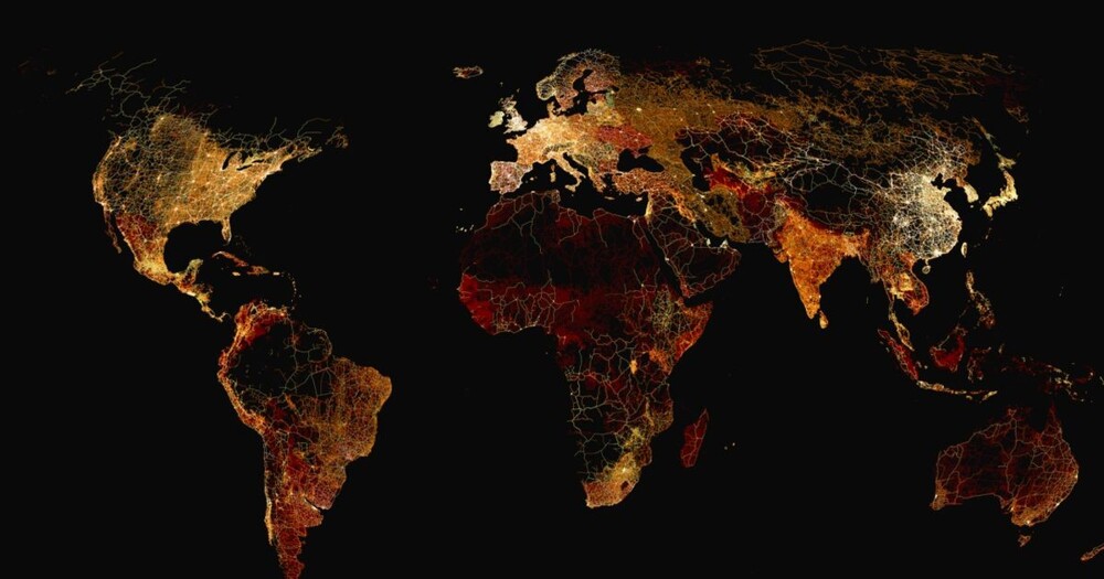 Все дороги мира: более 20 миллионов километров дорог на одной карте