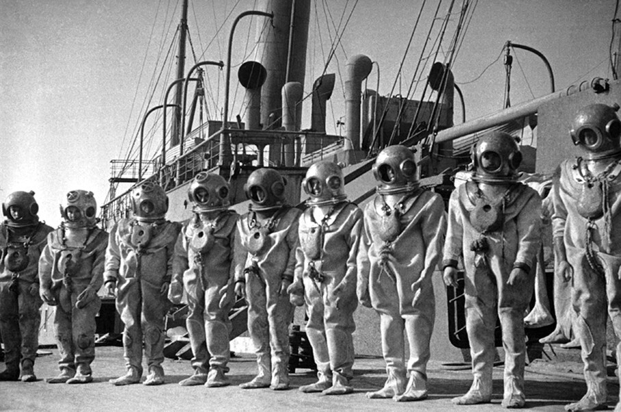 Команда экспедиции подводных работ особого назначения. 1930 — 1933. Шагин Иван Михайлович